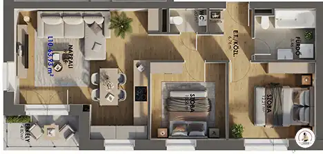 L10 eladó lakás alaprajz