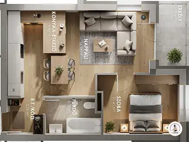 L12 eladó lakás alaprajz