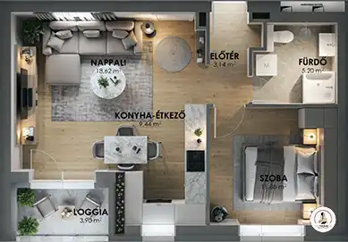 L18 eladó lakás alaprajz