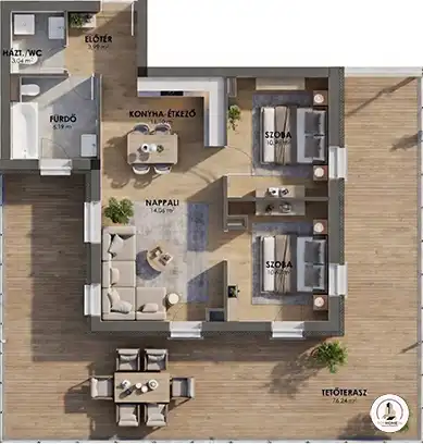 L19 eladó lakás alaprajz