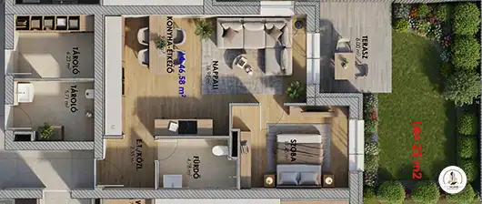 L4 eladó lakás alaprajz